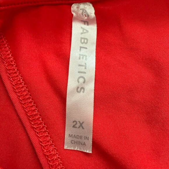 Fabletics Dry-Flex Red Open Back Tank Size 2X - Picture 8 of 8